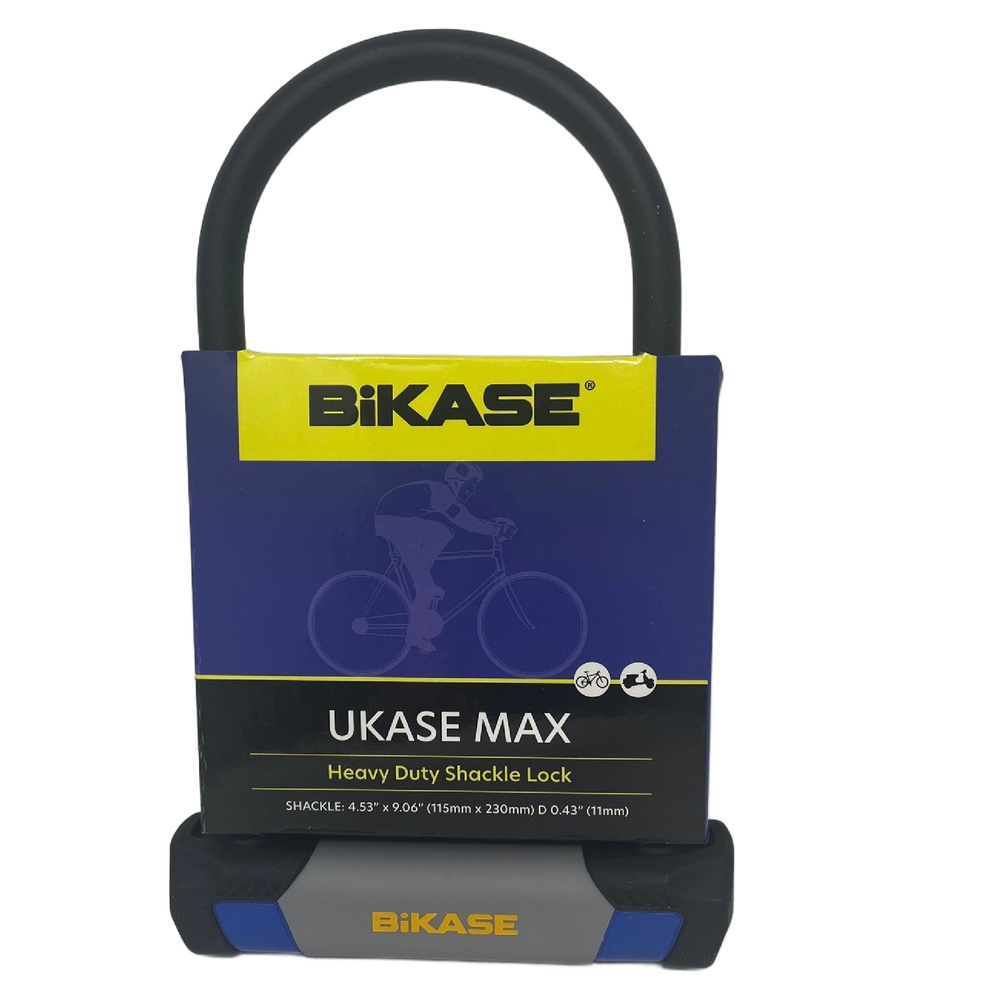 7000Pack.jpg UKASE MAX - Heavy Duty Shackle Lock - Shackle: 4.53" x 9.06" (115mm x 230mm) Dia 0.43" (11mm) - Image 1