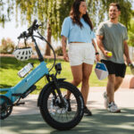 Lectric ebikes - XP4 750 Step-Thru Raindrop Blue eBike - Image 10