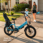 Lectric ebikes - XP4 750 Step-Thru Raindrop Blue eBike - Image 8