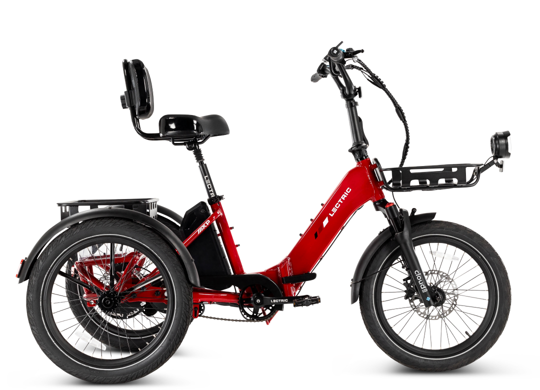 Trike-T-Red-750-Accv2.png Lectric ebikes - XP Trike2 750 Phoenix Red eTrike - Image 1